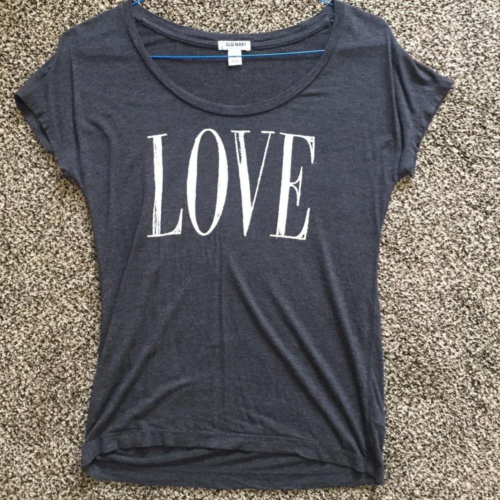 Grey love soft tee